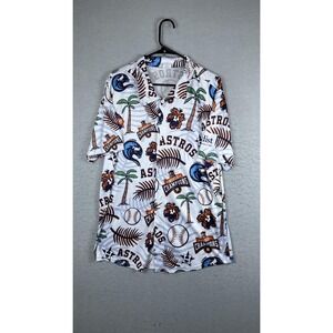 Houston Astros Shirt Mens XL White MLB Baseball 2022 World Champions Hawaiian